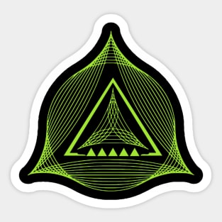 Triangle Green Pattern Sticker